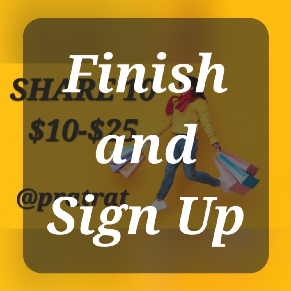 Finish Thur 4/23🛍Sign Up Thurs 4/30🛍$10-$25 Share🛍Share 10🛍